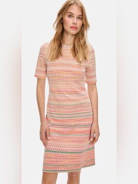 NWOT Marc Cain Knitted in Germany Designer Jumper Dress innLight Toffee Size 10